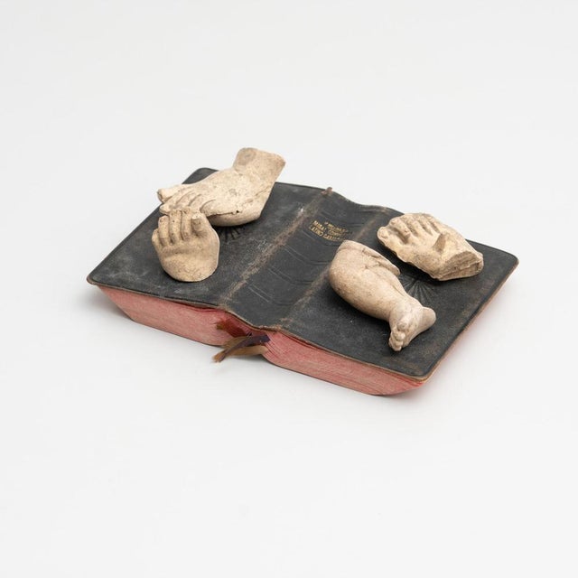 Black Cabinet of Curiosities Book Sculptural Artwork, 1950s For Sale - Image 8 of 18