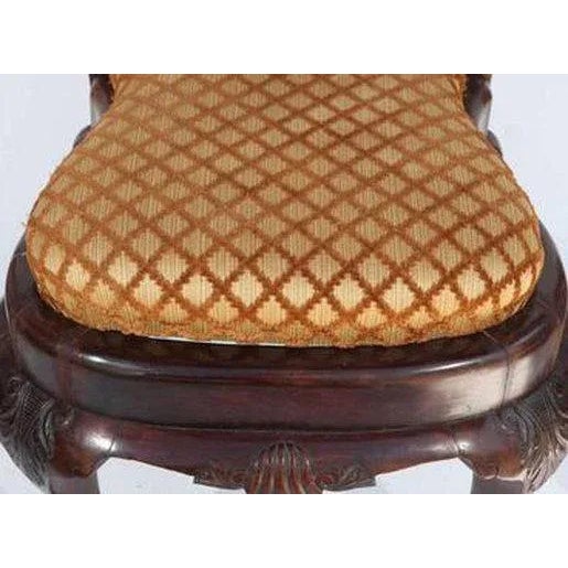 Group of four 19th c. Queen Anne Style chairs 41.5"H 21"D 21"W