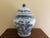 Chinoiserie Large Blue and White Porcelain Covered Jar For Sale - Image 9 of 10