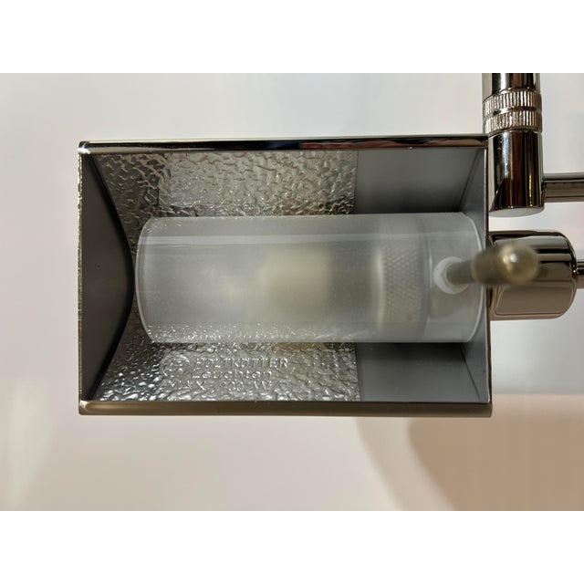 1980s Holtkötter (Holtkoetter) Leuchten Modern Pharmacy ‘F H 210’ Chrome Swing-Arm Floor Lamp - 1 Piece For Sale In San Francisco - Image 6 of 12