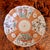 Japanese Scalloped Edge Meiji Dish in Orange and Gold For Sale - Image 4 of 10