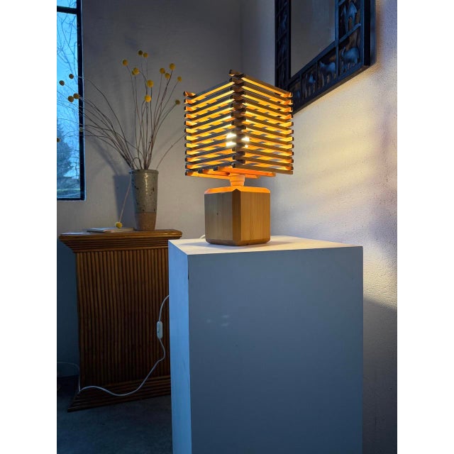 Constructivist Wooden Table Lamp, 1980s For Sale - Image 17 of 18