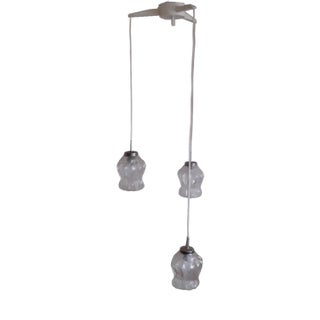 Vintage German Three-Flame Cascade Lamp, 1970s For Sale