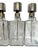 Vintage Mid-Century Etched Glass & Chrome Liquor Dispenser Bar Bottles — Set of 6 For Sale - Image 9 of 13