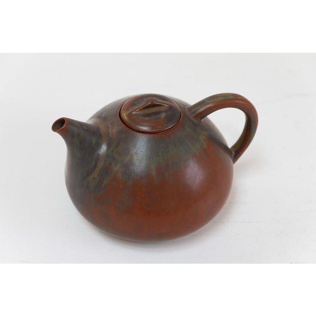 Danish Teapot in Glazed Ceramic by Eva Stæhr-Nielsen for Saxbo, 1950s For Sale - Image 6 of 18