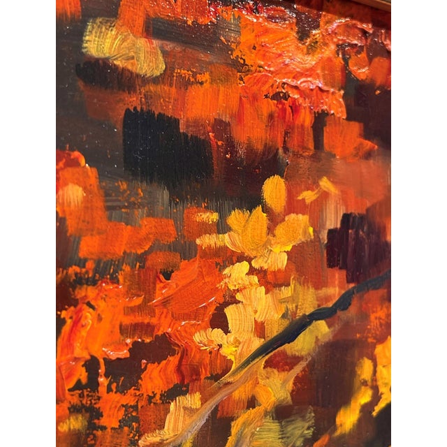 Autumn Flare by Michelle Condrat | Oil Painting of vibrant autumn foliage and colors For Sale