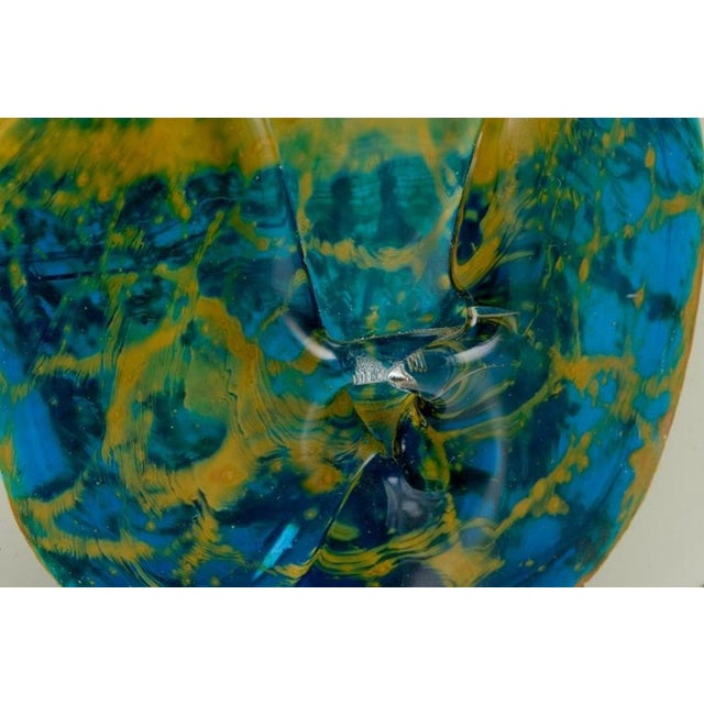 Blue Malta Art Glass Vase, 1970s For Sale - Image 8 of 10