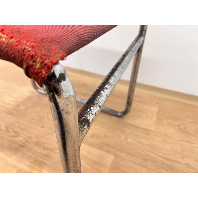 Bauhaus Tubular Steel Chrome Chair from Hynek Gottwald, 1930s For Sale - Image 6 of 12