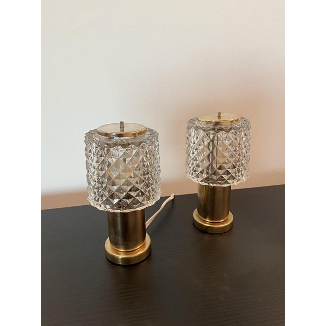 Mid-Century Modern Table Lamps from Kamenický Šenov, Former Czechoslovakia, 1970s, Set of 2 For Sale - Image 3 of 5