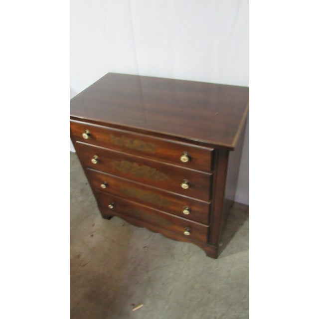 Farmhouse 1980s Hitchcock Bachelors Chest Dresser Farmhouse Signed For Sale - Image 3 of 10