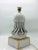 Bust of a Greco-Roman maid in white and gold ceramic table lamp, 1950s. European Plug (up to 250V).The wiring of this item...