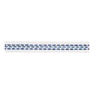 Schumacher Portola Tape Narrow Indoor/Outdoor In Blue For Sale