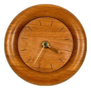Mid-Century Modern Wall Clock in Teak with Kienzle Mechanism from Bestform, 1960s