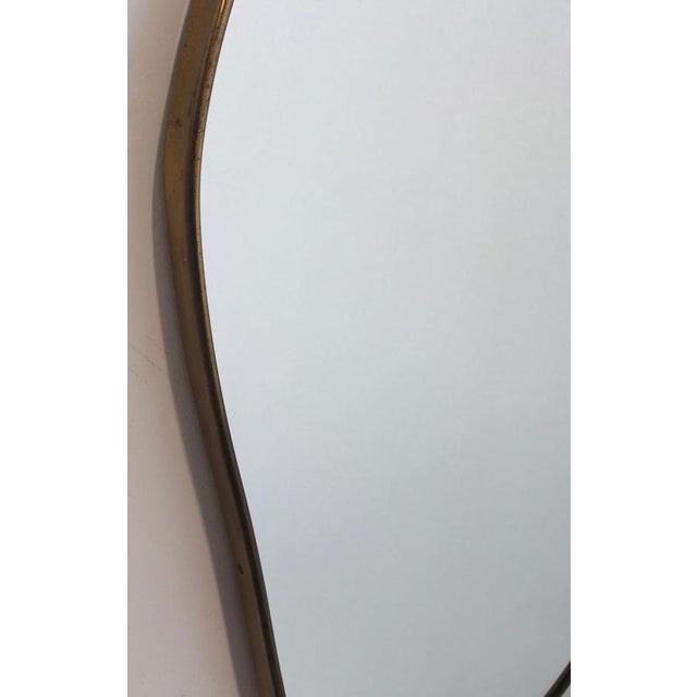 Vintage Italian Wall Mirror with Brass Frame, 1960s For Sale - Image 13 of 16