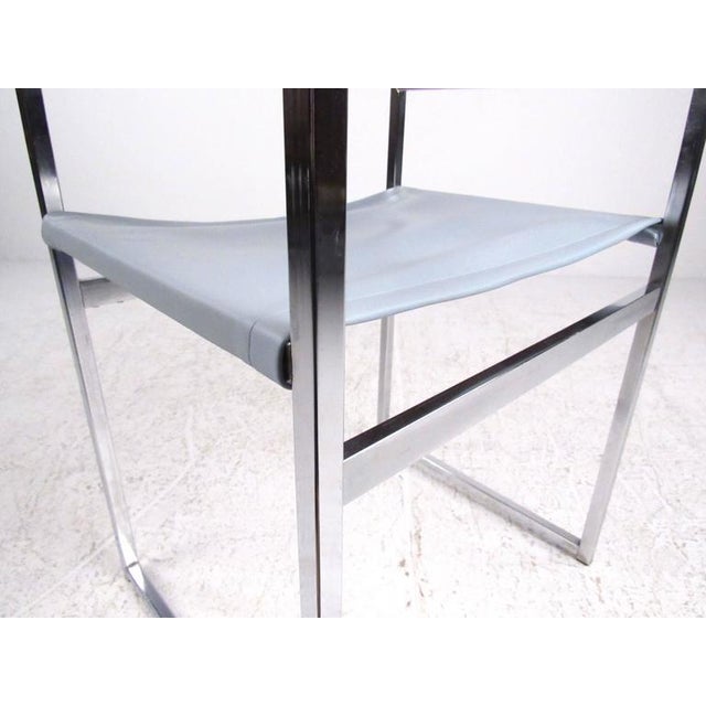 Late 20th Century Mid-Century Modern Milo Baughman Style Dining Room Set For Sale - Image 5 of 11