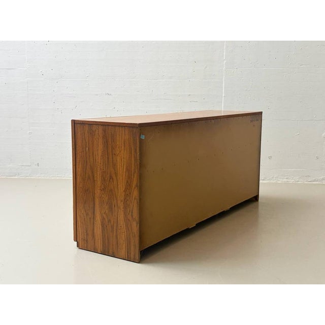 Vintage Sideboard with Rattan Fronts and Brass Handles, Italy, 1970s For Sale - Image 5 of 16