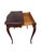 French 19th Century French Walnut Hand Carved Console Table/ Game Table. For Sale - Image 3 of 17
