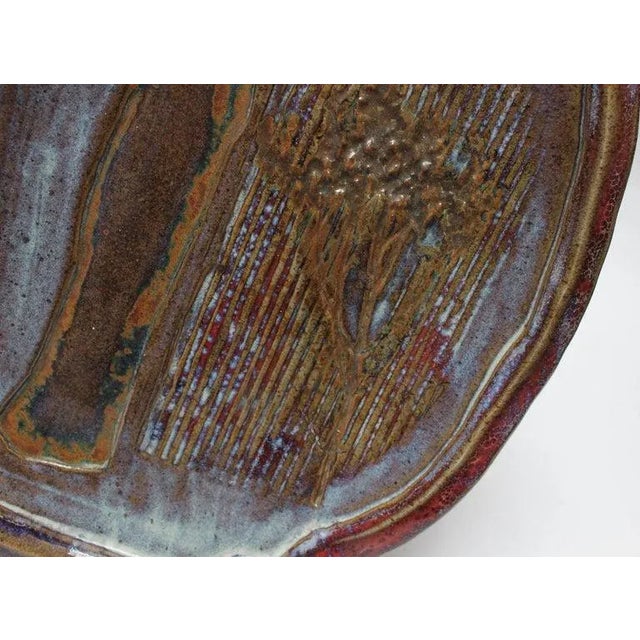 Vintage Figural "Man and Tree' Ceramic Charger by Pollack For Sale - Image 9 of 13