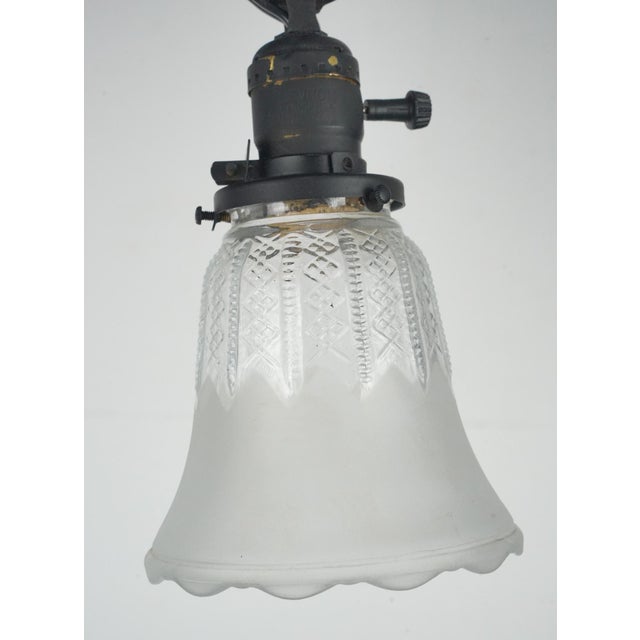 Early 20th Century Early 20th Century Restored Victorian Wrought Iron Bridge Floor Lamp For Sale - Image 5 of 15