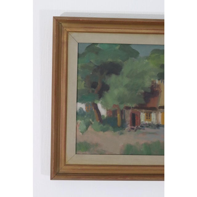 Erik Oldberg, Cottage, 1950s, Oil on Canvas, Framed For Sale - Image 9 of 16