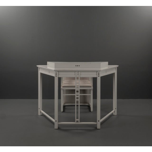 Wood Galaxy Series Desk and Armchair from Giorgetti, 1980s, Set of 2 For Sale - Image 7 of 18