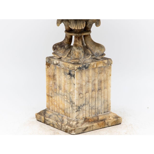 Carved Marble Shaped Neoclassical Urn, Italy 19th Century For Sale - Image 11 of 12
