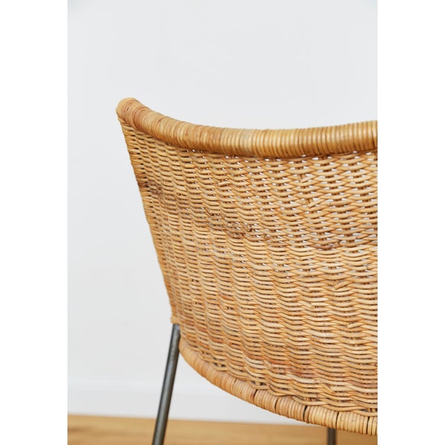Santa Lucia Chairs in Wicker by Herbert Hirche for Wilde & Spieth, 1960s, Set of 4 For Sale - Image 9 of 13