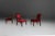 1950s Vintage Belgian Empire‑Style Armchair in Wood and Red Velvet, 1950s For Sale - Image 5 of 11