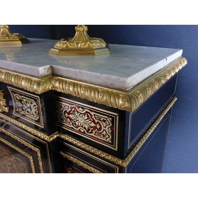 Antique Marquetry Inlaid Buffet For Sale - Image 10 of 12