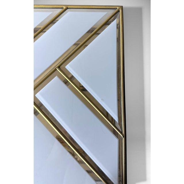 Mid 20th Century Italian Opaline Glass and Brass Flush Mount Ceiling Light For Sale - Image 14 of 18