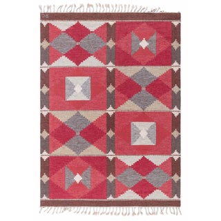 Doris Leslie Blau Vintage Swedish Flat-Weave by Rakel Carlander For Sale