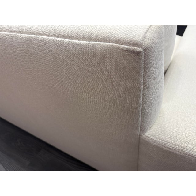 Rh Restoration Hardware Maxwell 2-Cushion Sofa 8' | Classic 40" Depth | Down-Feather Fill | Performance Linen Weave | Natural For Sale - Image 14 of 18