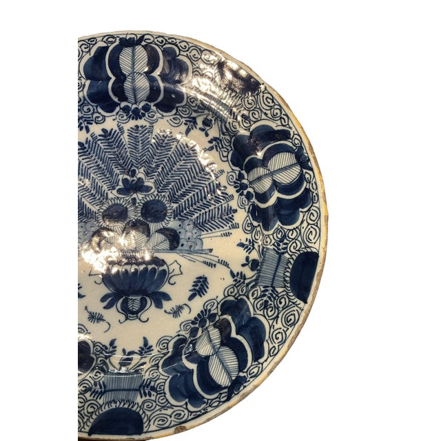Asian Delft “Peacock” Plate, Circa 1750’s For Sale - Image 3 of 6