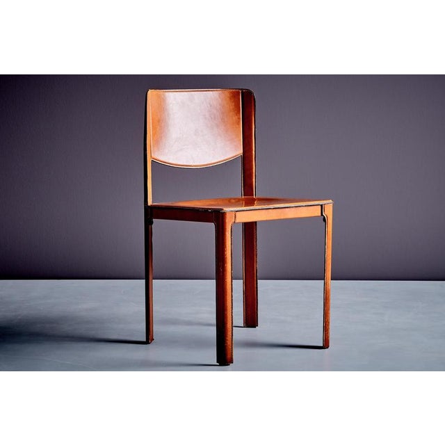 Leather Chair by Tito Agnoli for Matteo Grassi, 1980s For Sale - Image 12 of 13