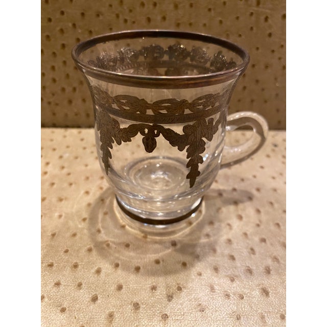 1990s Arte Italica Vetro Silver Cup, Made in Italy For Sale - Image 4 of 5