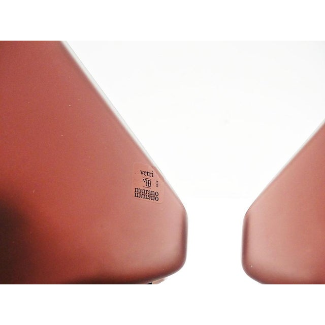 Metal Model 004 Diamond Pyramid Wall Sconces in Murano Glass from Selene Illuminazione, Italy, 1970s, Set of 2 For Sale - Image 7 of 18