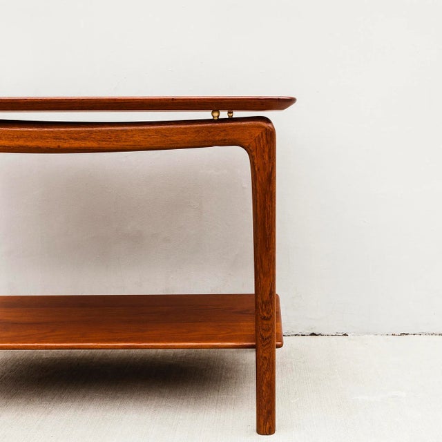 1950s 1950s Restored Danish Modern Teak Side Table by Hvidt & Molgaard-Nielsen For Sale - Image 5 of 12