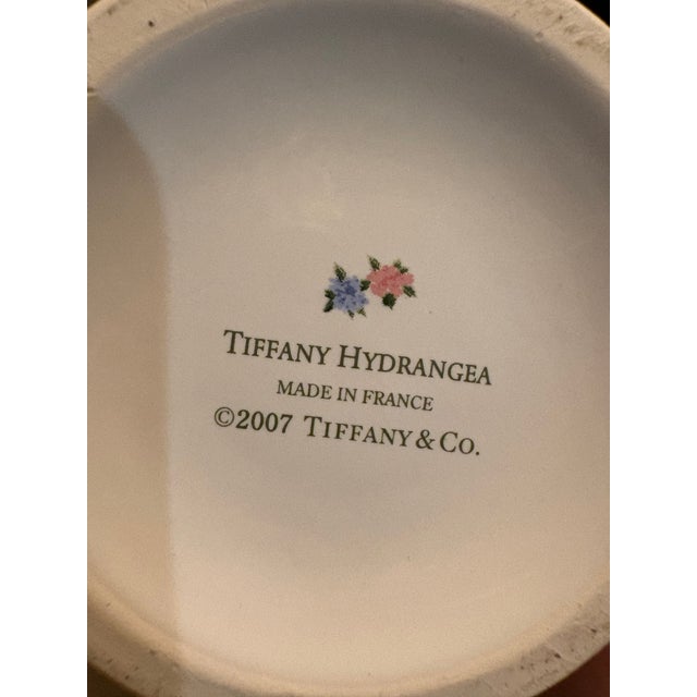French Country Tiffany & Co. Plate and Mug Set (Hydrangea 2007) For Sale - Image 3 of 4