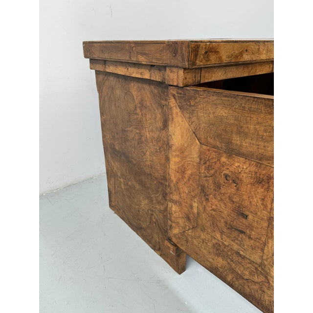 Brown French Brutalist Burl Wood Cabinet, 1970s For Sale - Image 8 of 13