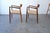 Burnt Umber 1960s Set of 6 Danish Modern Niels Otto Møller Rosewood Papercord Dining Chairs Models 57 & 77 For Sale - Image 8 of 17
