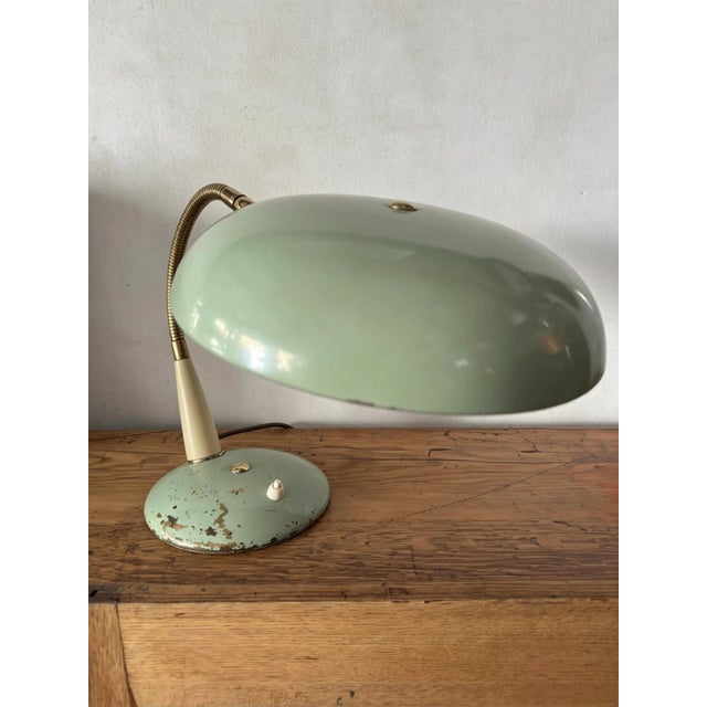 Modern Vintage Italian Gooseneck Table Lamp, 1960s For Sale - Image 3 of 11