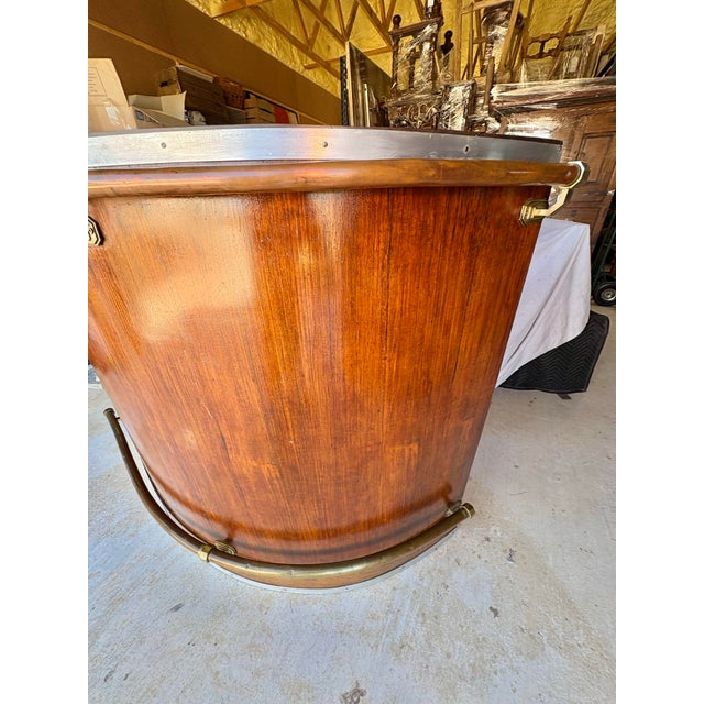 Early 20th Century French Walnut Art Deco Style Dry Bar For Sale - Image 6 of 16