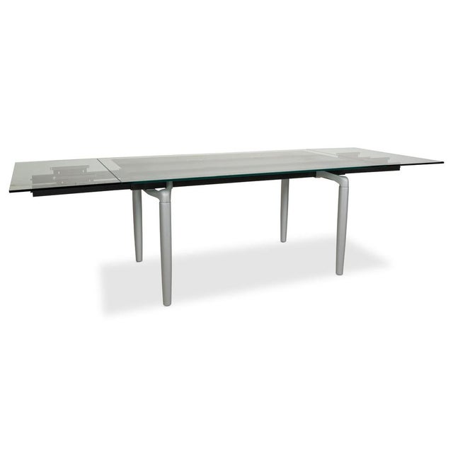 8170 Glass Silver Extendable Dining Table from Rolf Benz For Sale - Image 4 of 14