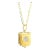Syna Yellow Gold Locket Pendant with Diamonds For Sale