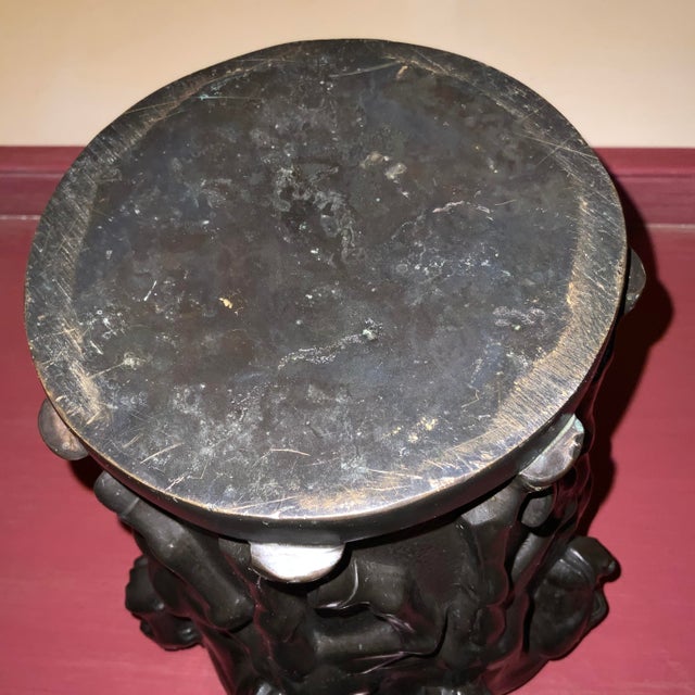 Bronze 1920s Art Deco French Patinated Bronze Thoroughbred Horse Wine Cooler Vase For Sale - Image 8 of 11