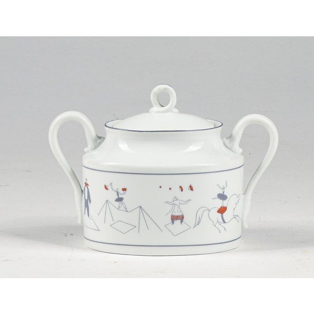 Sugar Bowl Circus Series by Richard Ginori, Gio Pontis for Lazzaroni, 1950 For Sale - Image 4 of 18