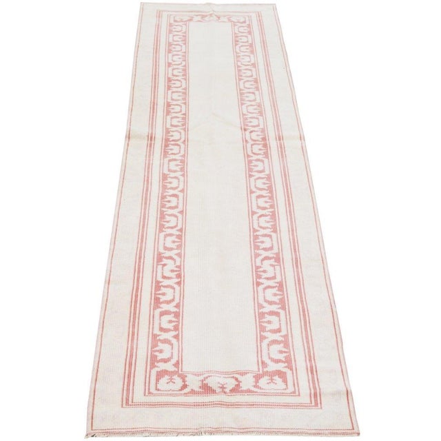 Vintage Turkish Anatolian hand knotted wool rug with natural colors.