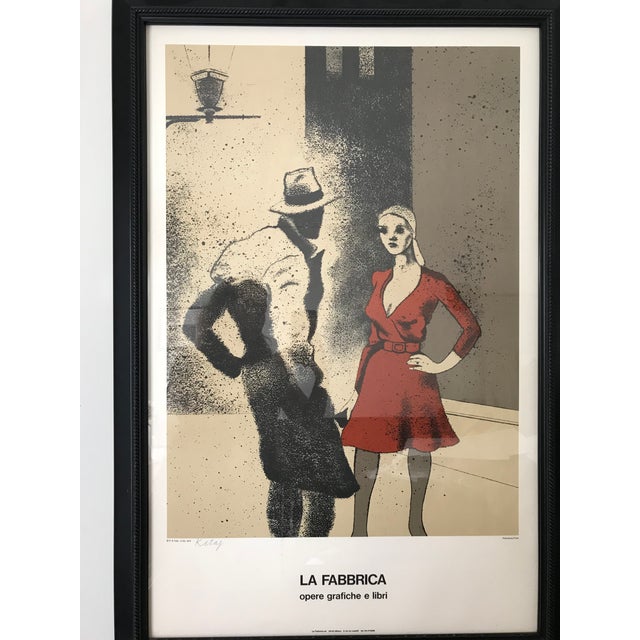 R.B. Kitaj SIGNED print LA FABBRICA "A Life" 1975 I got to meet Kitaj as he pulled this print for me, while my friend was...