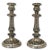 Antique Large Size Ornate Rococo Revival Style Victorian English Sheffield Silverplate Candlesticks a Pair For Sale - Image 4 of 12