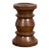 19th Century Rustic Indonesian Solid Wood Turned Stool with Brown Patina For Sale